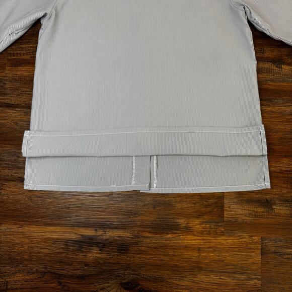 BonWorth sz MEDIUM vintage embroidered lighthouse striped button up shirt - Picture 8 of 10